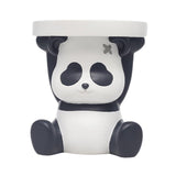 Maxbell Resin Animal Ottoman Footrest Round Seat Non Skid for Bedroom, Entryway, Panda