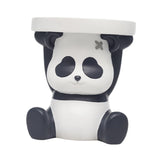 Maxbell Resin Animal Ottoman Footrest Round Seat Non Skid for Bedroom, Entryway, Panda