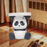 Maxbell Resin Animal Ottoman Footrest Round Seat Non Skid for Bedroom, Entryway, Panda