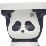 Maxbell Resin Animal Ottoman Footrest Round Seat Non Skid for Bedroom, Entryway, Panda