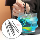 Maxbell 500 Pieces Drinking Straws Disposable Party 13cm