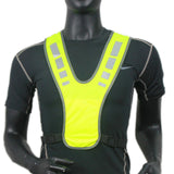 Maxbell Reflective Vest Adjustable Sleeveless Garment for Cycling Runner Unisex