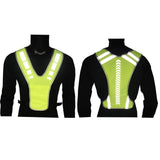 Maxbell Reflective Vest Adjustable Sleeveless Garment for Cycling Runner Unisex
