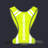 Maxbell Reflective Vest Adjustable Sleeveless Garment for Cycling Runner Unisex