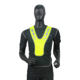 Maxbell Reflective Vest Adjustable Sleeveless Garment for Cycling Runner Unisex