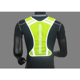 Maxbell Reflective Vest Adjustable Sleeveless Garment for Cycling Runner Unisex