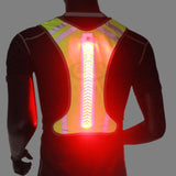 Maxbell Reflective Vest Adjustable Sleeveless Garment for Cycling Runner Unisex