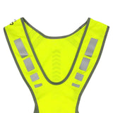 Maxbell Reflective Vest Adjustable Sleeveless Garment for Cycling Runner Unisex