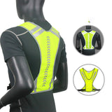 Maxbell Reflective Vest Adjustable Sleeveless Garment for Cycling Runner Unisex