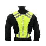 Maxbell Reflective Vest Adjustable Sleeveless Garment for Cycling Runner Unisex