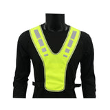 Maxbell Reflective Vest Adjustable Sleeveless Garment for Cycling Runner Unisex