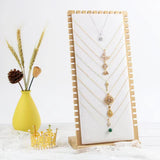 Maxbell Necklace Display Stand Necklace Easel Showcase for Countertop Decor White
