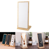 Maxbell Necklace Display Stand Necklace Easel Showcase for Countertop Decor White