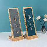 Maxbell Necklace Display Stand Necklace Easel Showcase for Countertop Decor White