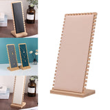 Maxbell Necklace Display Stand Necklace Easel Showcase for Countertop Decor Beige