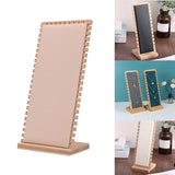 Maxbell Necklace Display Stand Necklace Easel Showcase for Countertop Decor Beige