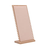 Maxbell Necklace Display Stand Necklace Easel Showcase for Countertop Decor Beige