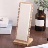 Maxbell Necklace Display Stand Necklace Easel Showcase for Countertop Decor Beige