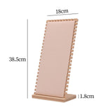 Maxbell Necklace Display Stand Necklace Easel Showcase for Countertop Decor Beige