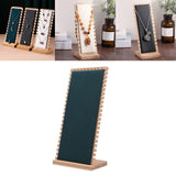 Maxbell Necklace Display Stand Necklace Easel Showcase for Countertop Decor Green