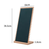 Maxbell Necklace Display Stand Necklace Easel Showcase for Countertop Decor Green