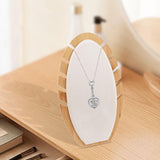 Maxbell Wood Necklace Easel Display Stand Holder Necklace Easel Display Beige