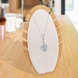 Maxbell Wood Necklace Easel Display Stand Holder Necklace Easel Display Beige