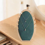 Maxbell Wood Necklace Easel Display Stand Holder Necklace Easel Display Green