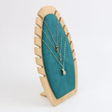 Maxbell Wood Necklace Easel Display Stand Holder Necklace Easel Display Green
