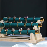 Maxbell Freestanding Rings Display Holder Showcase Holder for Home Tabletop Green