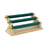 Maxbell Freestanding Rings Display Holder Showcase Holder for Home Tabletop Green