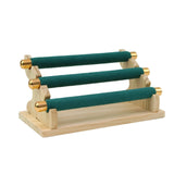 Maxbell Freestanding Rings Display Holder Showcase Holder for Home Tabletop Green