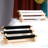 Maxbell Freestanding Rings Display Holder Showcase Holder for Home Tabletop Black