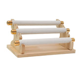 Maxbell Freestanding Rings Display Holder Showcase Holder for Home Tabletop White