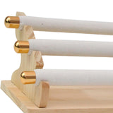 Maxbell Freestanding Rings Display Holder Showcase Holder for Home Tabletop White