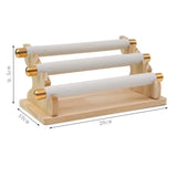 Maxbell Freestanding Rings Display Holder Showcase Holder for Home Tabletop White