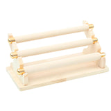 Maxbell Freestanding Rings Display Holder Showcase Holder for Home Tabletop Beige