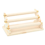 Maxbell Freestanding Rings Display Holder Showcase Holder for Home Tabletop Beige
