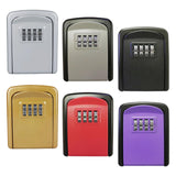 Maxbell Portable Key Storage Lock Box Combination Lock Box for House red
