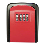 Maxbell Portable Key Storage Lock Box Combination Lock Box for House red
