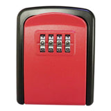 Maxbell Portable Key Storage Lock Box Combination Lock Box for House red