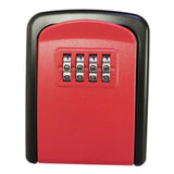 Maxbell Portable Key Storage Lock Box Combination Lock Box for House red