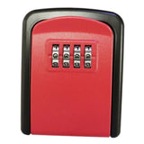 Maxbell Portable Key Storage Lock Box Combination Lock Box for House red