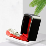 Maxbell Portable Key Storage Lock Box Combination Lock Box for House red