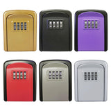 Maxbell Portable Key Storage Lock Box Combination Lock Box for House red