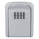 Maxbell Portable Key Storage Lock Box Combination Lock Box for House silver