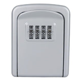 Maxbell Portable Key Storage Lock Box Combination Lock Box for House silver