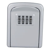 Maxbell Portable Key Storage Lock Box Combination Lock Box for House silver