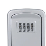 Maxbell Portable Key Storage Lock Box Combination Lock Box for House silver