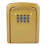 Maxbell Portable Key Storage Lock Box Combination Lock Box for House gold
